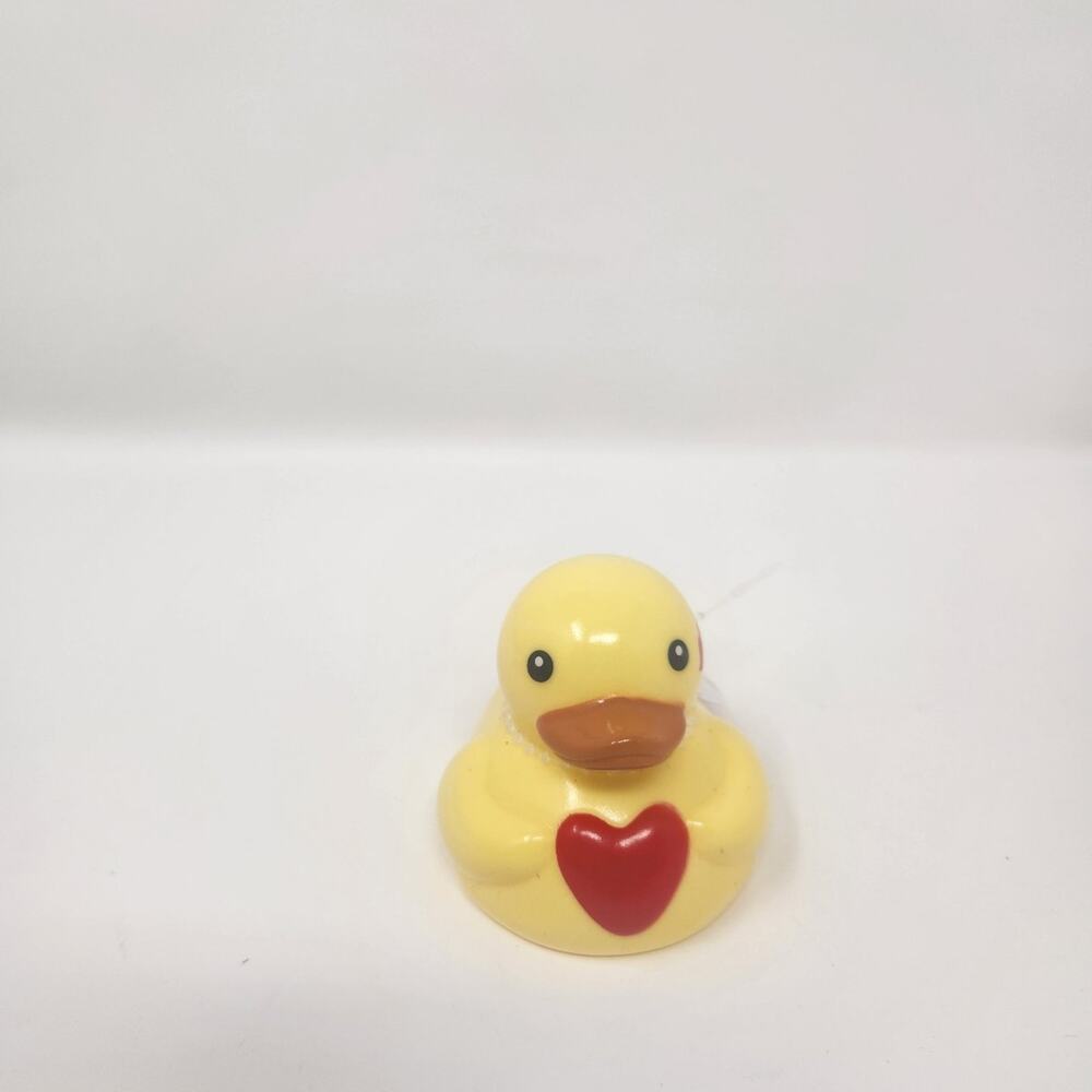 Yellow Red Heart Valentine's Day Rubber Duck